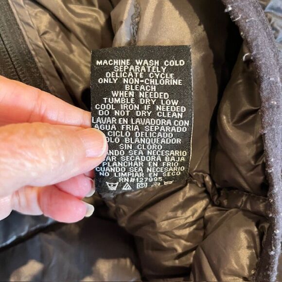 Hawke & Co Duck Down Puffer Vest Charcoal Black Zip Up Pockets Men's Size XL - Picture 9 of 10